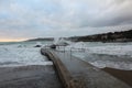 Stormy sea in Caletta